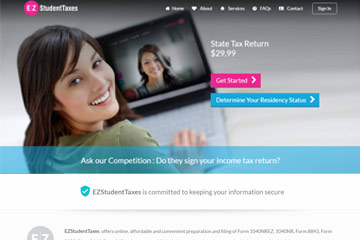 EZ Student Taxes International Student Tax Return form for Non Resident | PM Communications