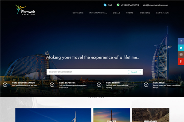 Fernweh Vacations Tours & travels Portal | PM Communications