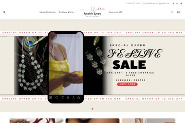 Sparkle Luxury E-commerce Portal | PM Communications